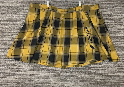 Harry Potter Hufflepuff Wizarding World Pleated Yellow Skirt Size 5 - Picture 1 of 8