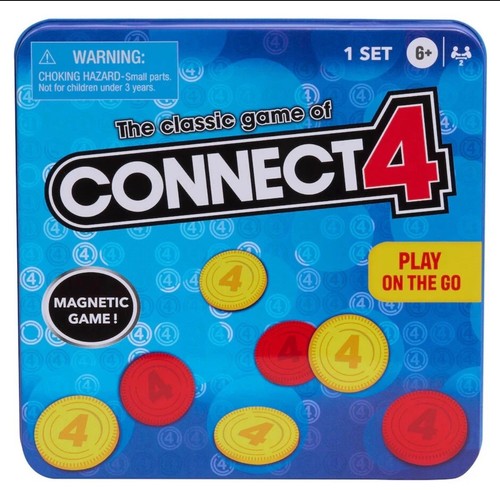 Hasbro Connect 4 Classic Game Play on The Go Magnetset Alter 6+ - Bild 1 von 3