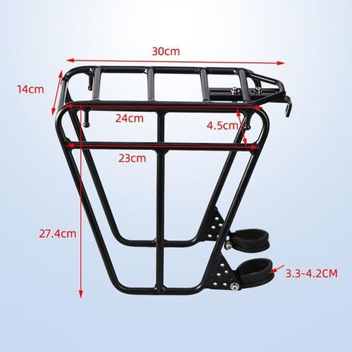 Bicycle Front Pannier Rack Bicycle Fork Rack for Travel Riding Touring - Picture 3 of 7