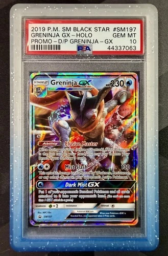 PSA 10 Greninja GX  Sun & Moon Black Star Promo #SM197 W/GUARD