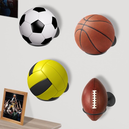 4 Stück Ballhalterung Wand, Robust Wandmontiert Ballständer, Ball Wandhalterung - Bild 3 von 8