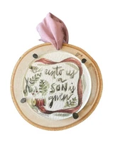 Wood Slice Ornament – Christian Christmas Décor, Isaiah 9:6, Rustic Farmhouse