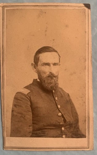 Civil War Soldier CDV Springfield Illinois IL. Photo