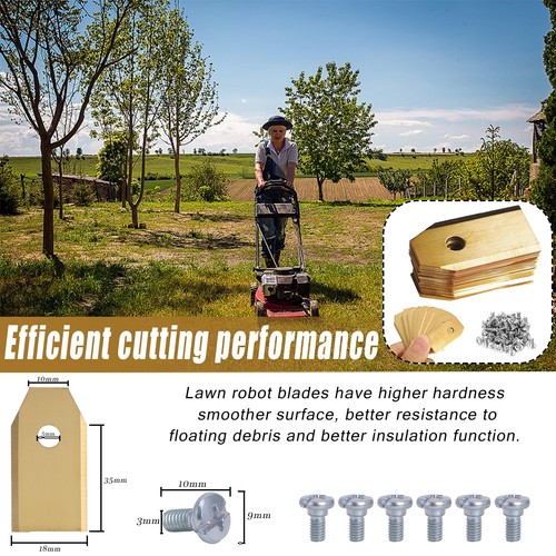 Robot Mower Blade Golden Automower Blades Replacements Stainless Steel with1 ... - Bild 4 von 8
