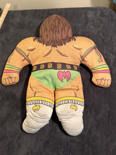 1990 The Ultimate Warrior Wrestling Buddies WWF Tonka WWE Buddy Plush Pillow - Picture 2 of 6