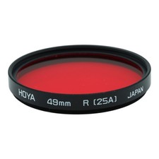 Hoya Farbeffektfilter Filter 49mm R(25A) 49 mm Rot Red