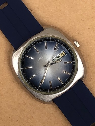 Reloj Hombre Sicura (BREITLING) 17 Joyas Automático Incabloc Vintage Hecho en Suiza - Imagen 10 de 15