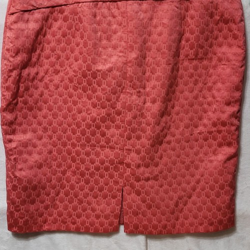 Jones Wear Dress Womens 18W Red Sleeveless Sheath Jacquard Cocktail Party New - Picture 3 of 13