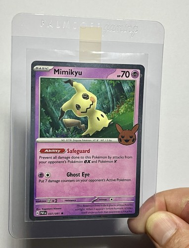 Mimikyu 037/091 (NM) •x3 REMOLINO/HOLOBLEED• Escarlata y violeta: truco o comercio 2023 - Imagen 14 de 14