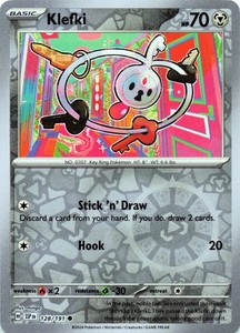Klefki 128/191 - REVERSE HOLO - SV08: Surging Sparks - NM