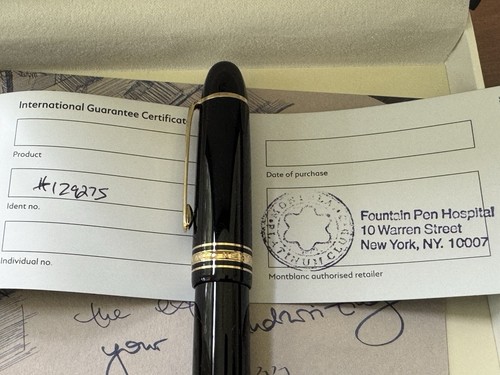 Montblanc 149 Curved Calligraphy Fountain Pen - 第 9/13 張圖片