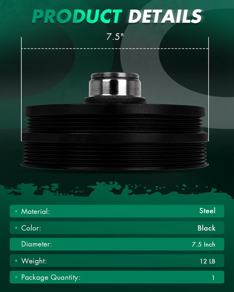 Equilibrador armónico de 5,7 L para Chevy Camaro Pontiac Firebird V8 1998 1999 2000-2002 Foto 3 de 4