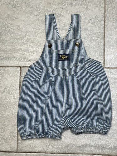 Vintage Oshkosh B'gosh Vestbak Bubble Railroad Overall Boy Girl baby 6-9 Months - Picture 1 of 8