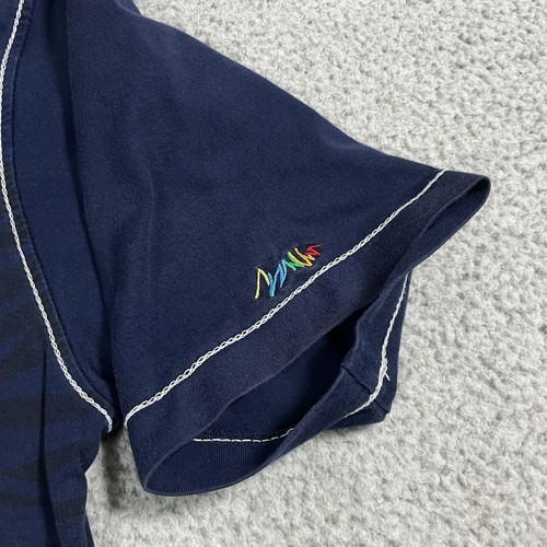 Coogi Shirt Mens Large Blue Vintage Y2K Cross Wings Hip Hop Embroidered - Picture 13 of 16