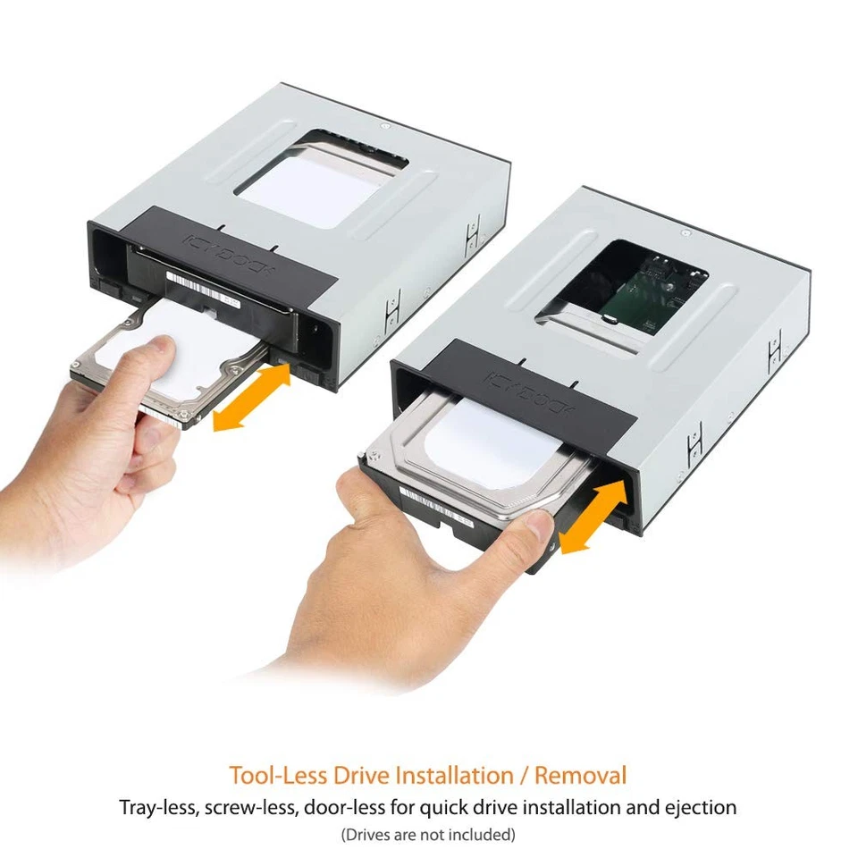 Tray-Less 2.5" and 3.5" SATA SSD/HDD Docking Enclosure for External 5.25" Dri... - Image 2 of 4