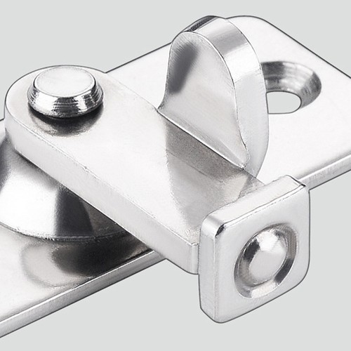 2Pcs Stainless Steel Door Latch Bolt Security Lock Black Silver - Picture 7 of 11