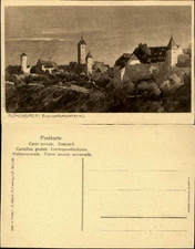 Rothenburg ob ter Tauber Germany Blick vom Burggart en aus artist signed Mahler