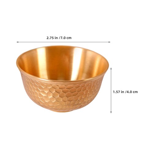  Messing Hängeschale Deko Müslischale gold gehämmert Schalen - Bild 12 von 12