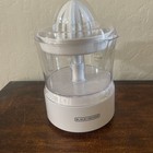 Black & Decker Citrus Juicer CJ650 Press Automatic 32oz White Works Great 