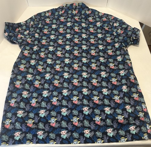 Cremieux TCHOK Collection Short Sleeve Cotton Shirt Mens sz Large NWT DOG PRINT - Picture 7 of 8