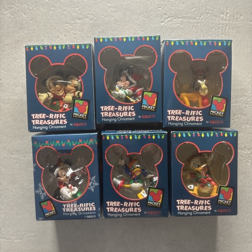 6 Stück Enesco Disney Mickey Mouse Baum-Rific Ornamente Mickey Minie Don Pluto - Bild 3 von 4