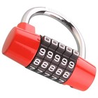  Big Combination Security Padlock 5-Digit Keyless Sturdy Password Lock for
