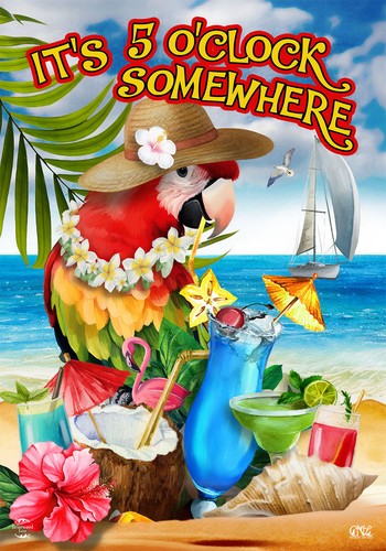 Briarwood Lane Parrot in Paradise Garden Flag - 第 2/4 張圖片
