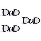 3pcs Buchstabe Form Bilderrahmen Foto Geschenk Vatertag Fotorahmendekor für