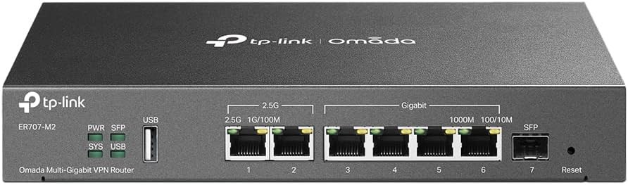 Мультигигабитный VPN-маршрутизатор TP-Link ER707-M2 Omada ER707M2