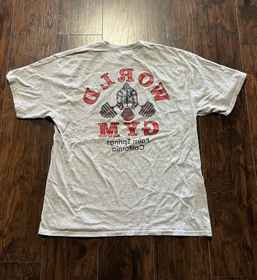 90s 読売ヴェルディ/ゲームシャツ/XXXL/グレー Vintage World Gym Double Sided Gorilla Gray T-Shirt Mens XL Palm