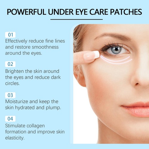 60pcs Under Eye Hydrogel Hyaluronic & Retinol Mask Patches Dark Circle Wrinkles - Picture 3 of 19