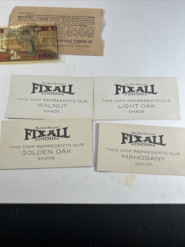 RARO foglio verniciato Miss Fixall anni '20 - Mailer pubblicitario - vernice Louisville co - Foto 8 di 12