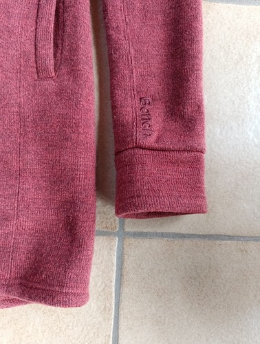 Bench Damen Strickfleece Jacke sportlich bequem und warm in Gr. M ziegelrot - Bild 4 von 12