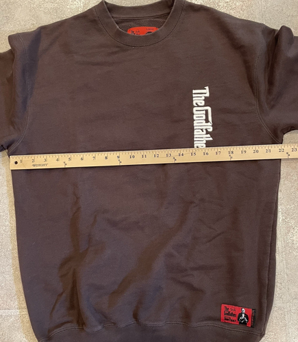 Sudadera The Godfather X Shoe Palace Marrón Don Corleone Cuello Redondo Talla Grande - Imagen 11 de 14