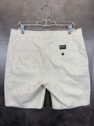 Neu mit Etikett Ezekiel Herrenshorts Chino plissiert Logo Taschen Baumwollmischung grau Größe 34 - Bild 6 von 19