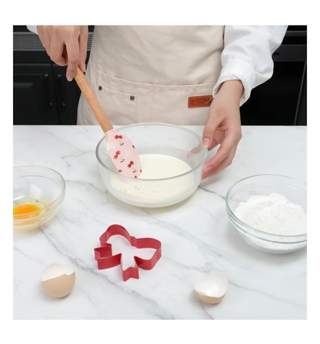 Cook With Color 2-Piece Cherry Spatula And Bow Shape Cookie Cutter Set/New - Picture 7 of 8