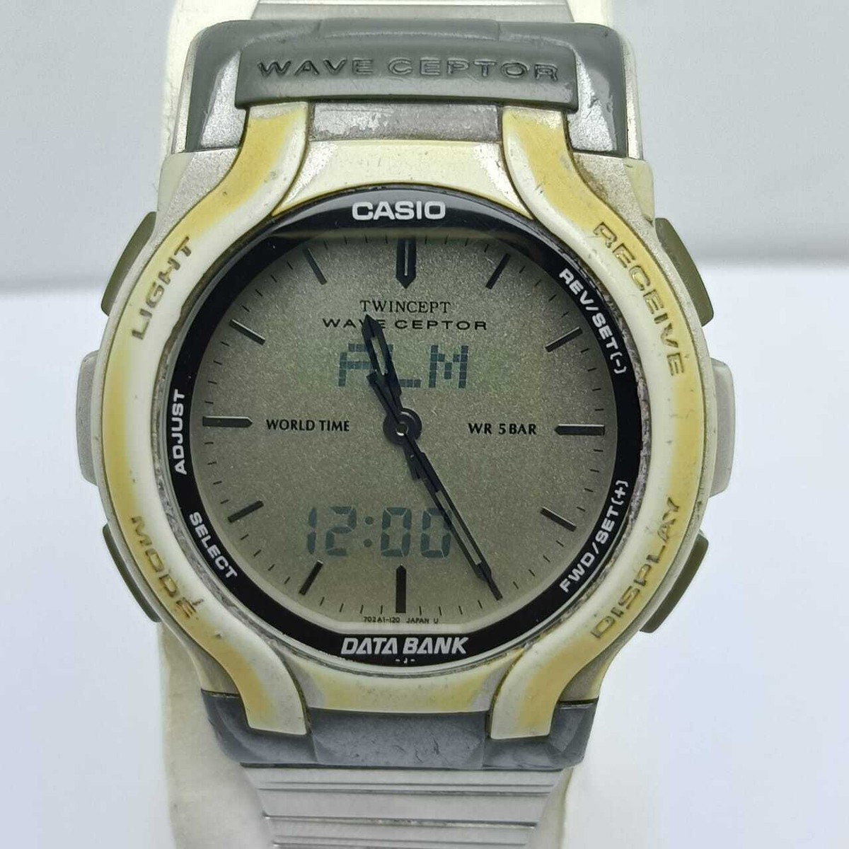 Casio WVA-200 Data Bank 2370 Twincept World Time Ana Digi Watch | eBay