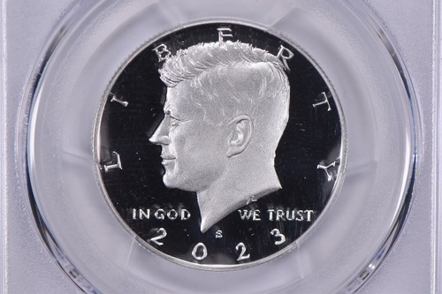 PR70 DCAM 2023-S Silver Kennedy Half Dollar PCGS Blue Lbl - Picture 3 of 5