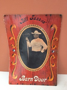 Details About Vintage Estate 1950s Bill Tassos Barn Door Menu Used San Antonio Texas