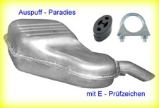 Endschalldämpfer Auspuff für Volvo V70 II 2.4 D Typ P80 126PS & 131PS + Anbaukit