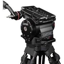 New Cartoni Master 65 Head with Dovetail Plate and Two Telescopic Pan Handles