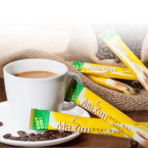 Korean Maxim Mocha Gold Mild Instant Coffee Mix 20stick Good Taste Flavor - Picture 4 of 5