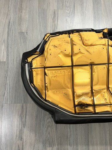 05-08 OEM Audi A4 Rear Seat Lower Bottom Cushion Black Leather - Picture 6 of 8
