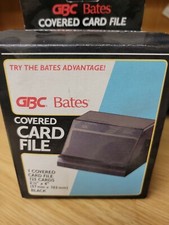 Vintage GBC Bates 125 Card Covered File Petite Address/Telephone File New!