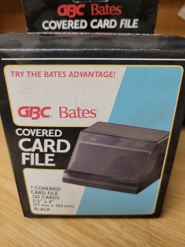 Vintage GBC Bates 125 Karten Covered File Petite Address/Telephone File Neu! - Bild 1 von 9