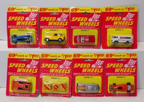 Speed Wheels Series VI #882822 1:64 Vintage Diecast Car Toys - Lot of 8 031325WT - Picture 1 of 5