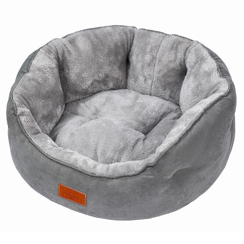 Dog Bed Cat Beds Soft Washable Fleece Puppy Cushion Warm Pet Basket Large Cat UK