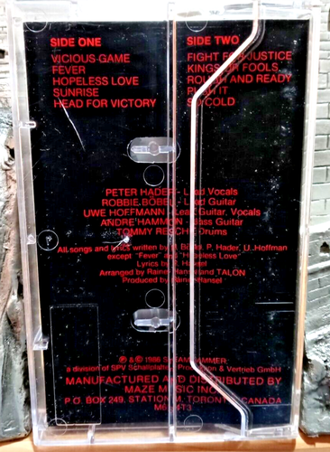 TALON - Vicious Game (1986 Cobra, Canada) CASSETTE - Picture 2 of 5