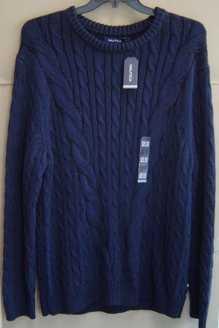 Boys $44.50 Nautica LS V-Neck Coral Sweater Size 10//12
