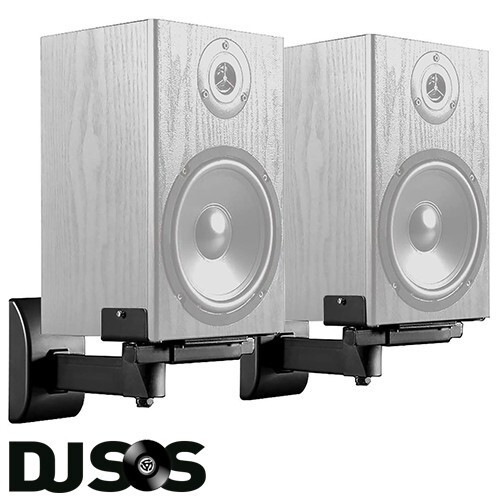 2 x Pulse Side Clamping Wall Mount Speaker Stands with Tilt & Swivel - Picture 1 of 3